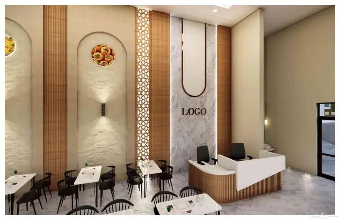 تصميم ديكور مطعم 1