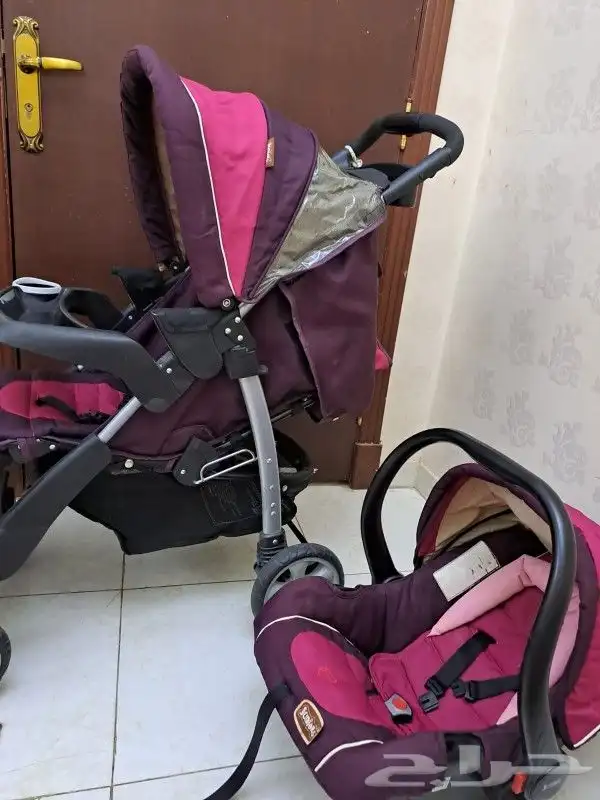 عربية أطفال مع كرسي سيارة جونيوز 1