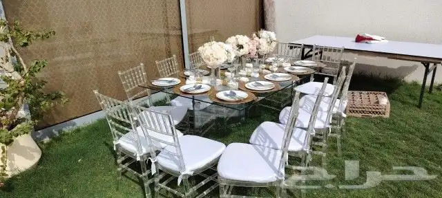 تاجير كراسي شفافي طاولات سماعات 1