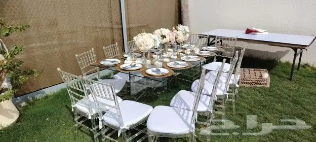 تاجير كراسي شفافي طاولات سماعات 0