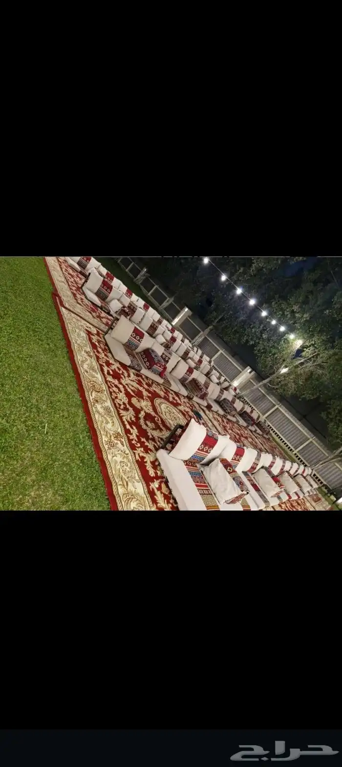تاجير كنب وجلست شعبيه وكرسي وطولت وخيم مكيفات وصبابين وقهوجي 7