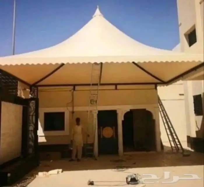 حداد مظلات سواتر برجولات مواقف سيارات أبواب صيانه أبواب حديد 8