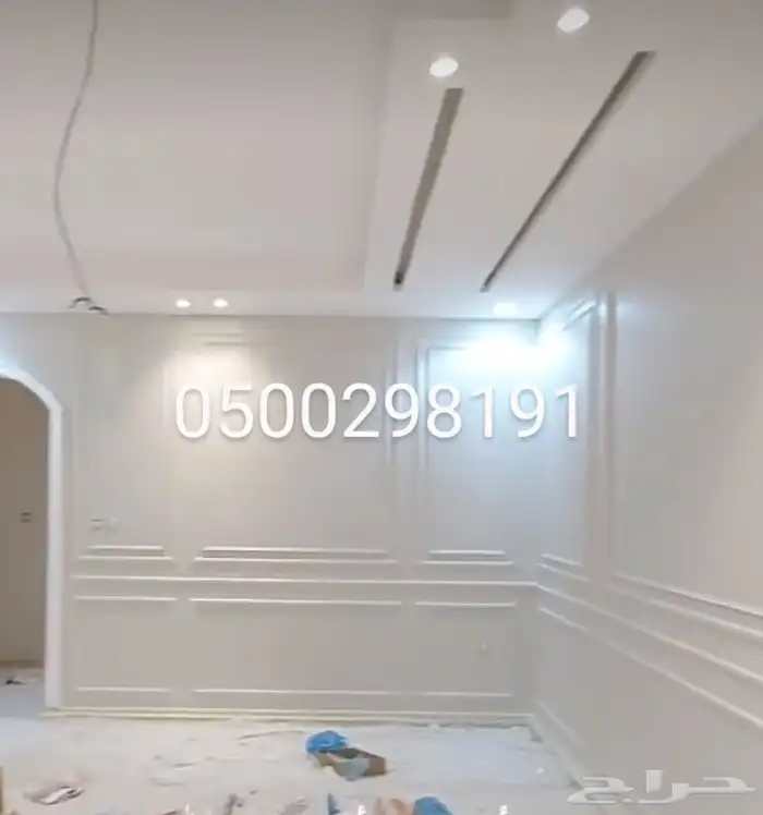 ننفذ جميع انواع الدهانات الداخليه والخارجيه وتركيب الديكورات 7