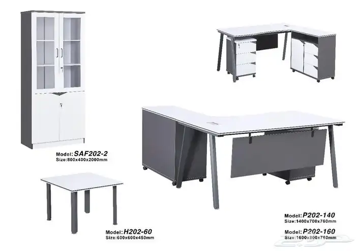 modern manager desk set and staff desks 10
