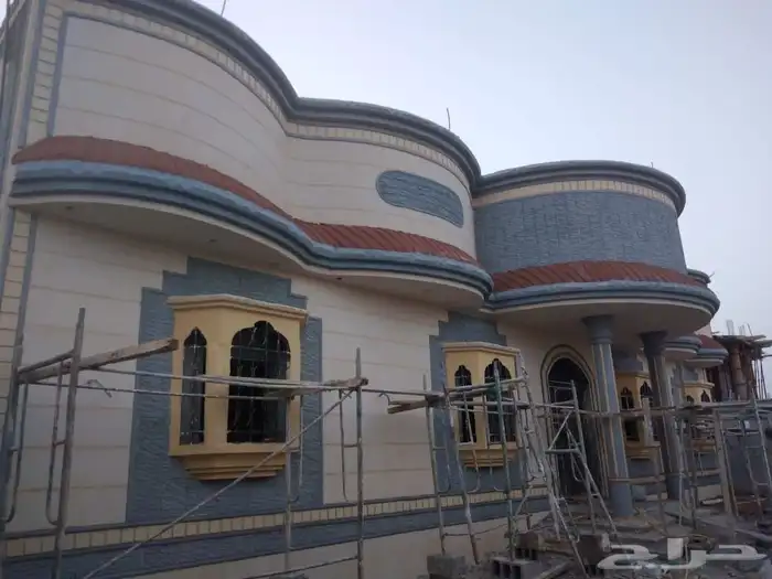 فني لياسه ملونه وكسر رخام اسباني 3