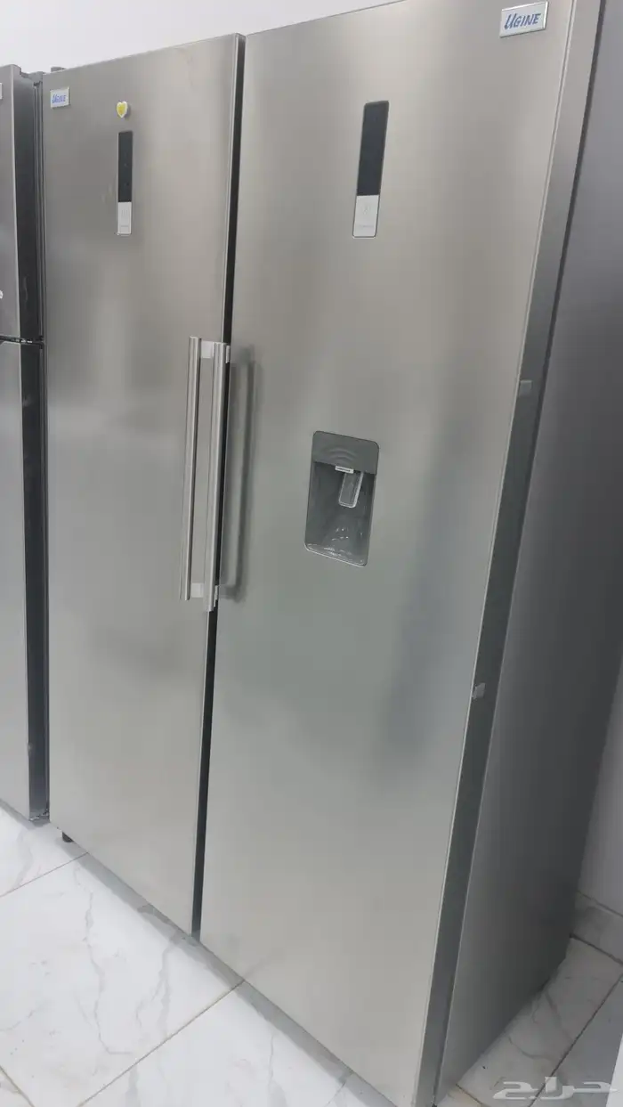 ثلاجة وفريزر تؤام من شركة يوجن المعروفه بسعر مخفض 0