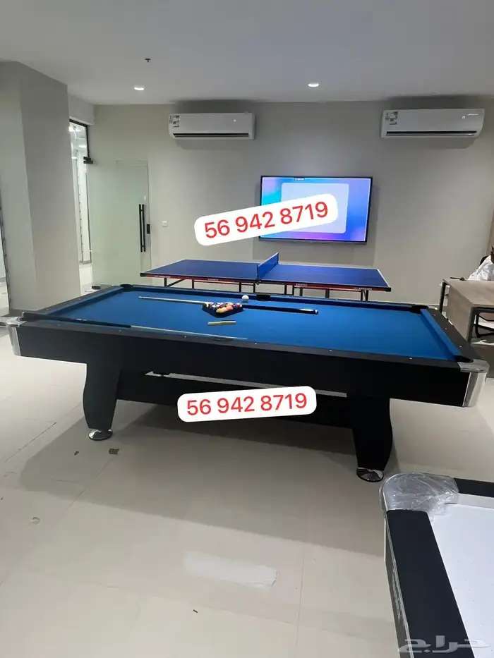 بلياردو 8قدم متوفر9قدم متوفر7قدم بالوان مختلفه مقاسات متنوعه 4