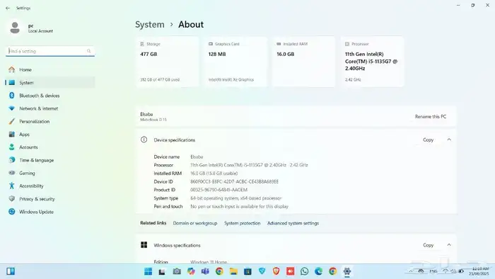 لاب توب هواوي core i5 1