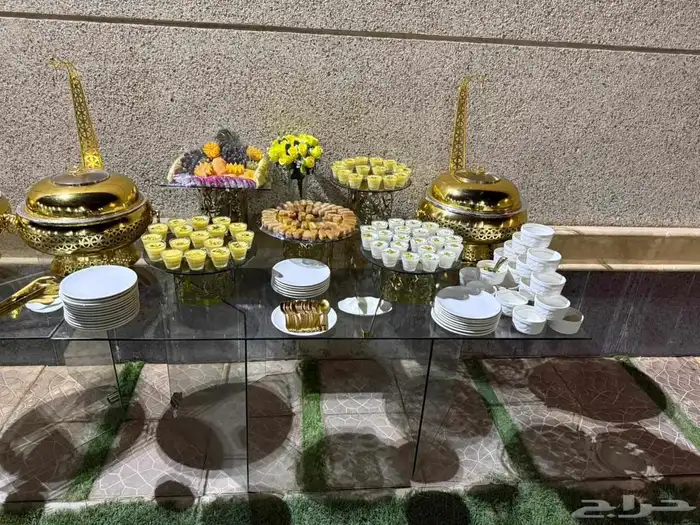 تنسيق حفلات يوجد لدينا خوش مداخل طاولات قزاز جلسات شعبيه 5