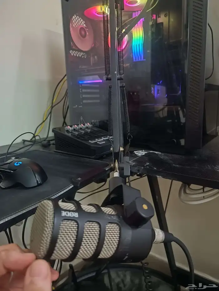 سماعة DT990 pro و مكسر Goxler ومايك rode للبيع ع السوم 1