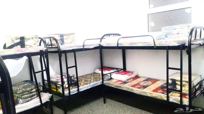 تجهيز سكن عمال سراير حديد دورين مراتب بسعرالمصنع 0