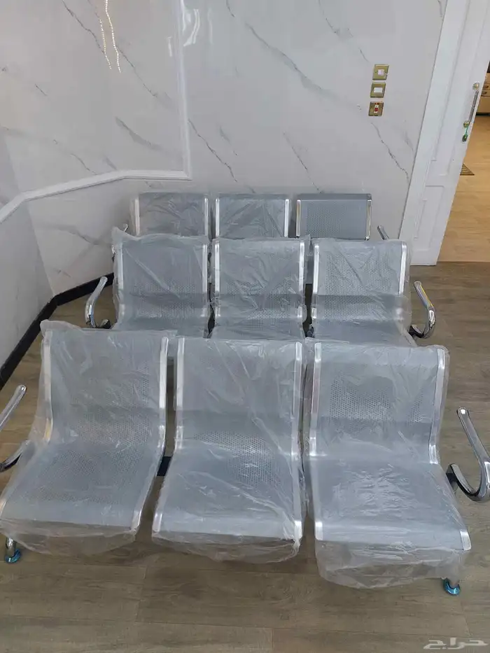 كراسي انتظار حديد جودة عالية 3 نفر 2 نفر 1