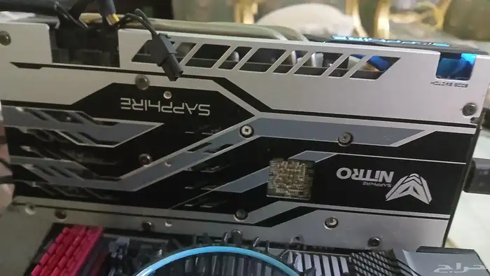 للبيع كرت شاشة rx 580 4gb sapphire nitro 0