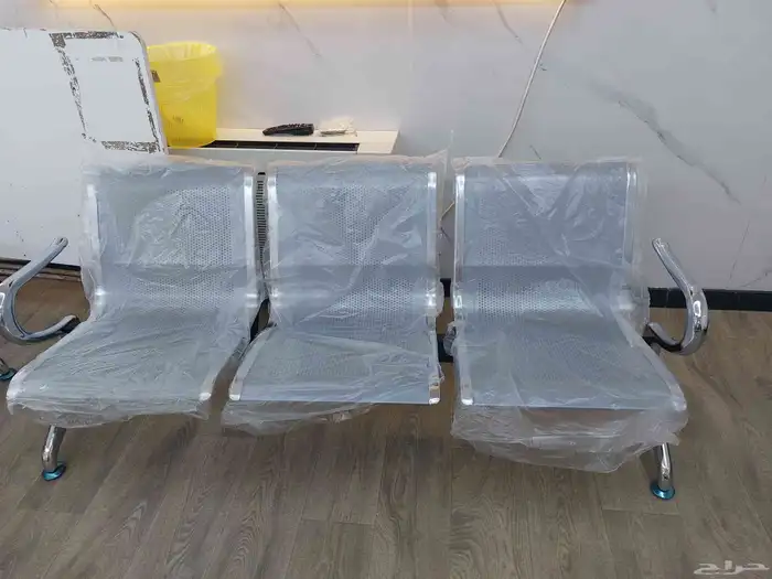 كراسي انتظار حديد جودة عالية 3 نفر 2 نفر 4