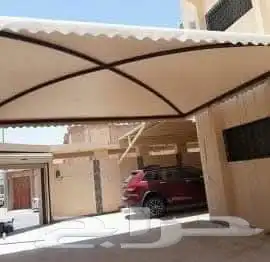 بيت شعر قرميد تلبيس قماش مضلات 9