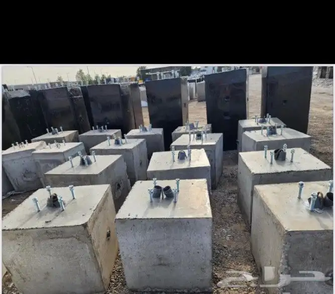 يوجد لدينا منتجات جميع المقاصات من الحواجز الخرصانيه وبافضل 2