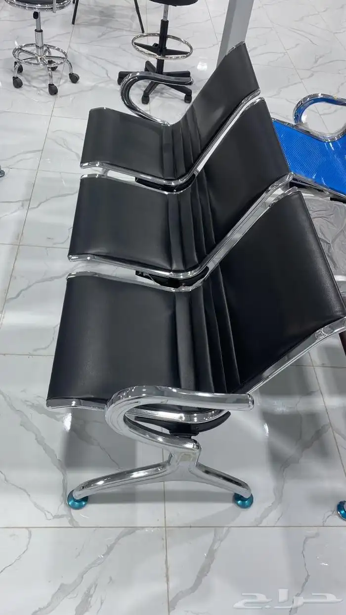 كراسي انتظار حديد جودة عالية 3 نفر 2 نفر 7