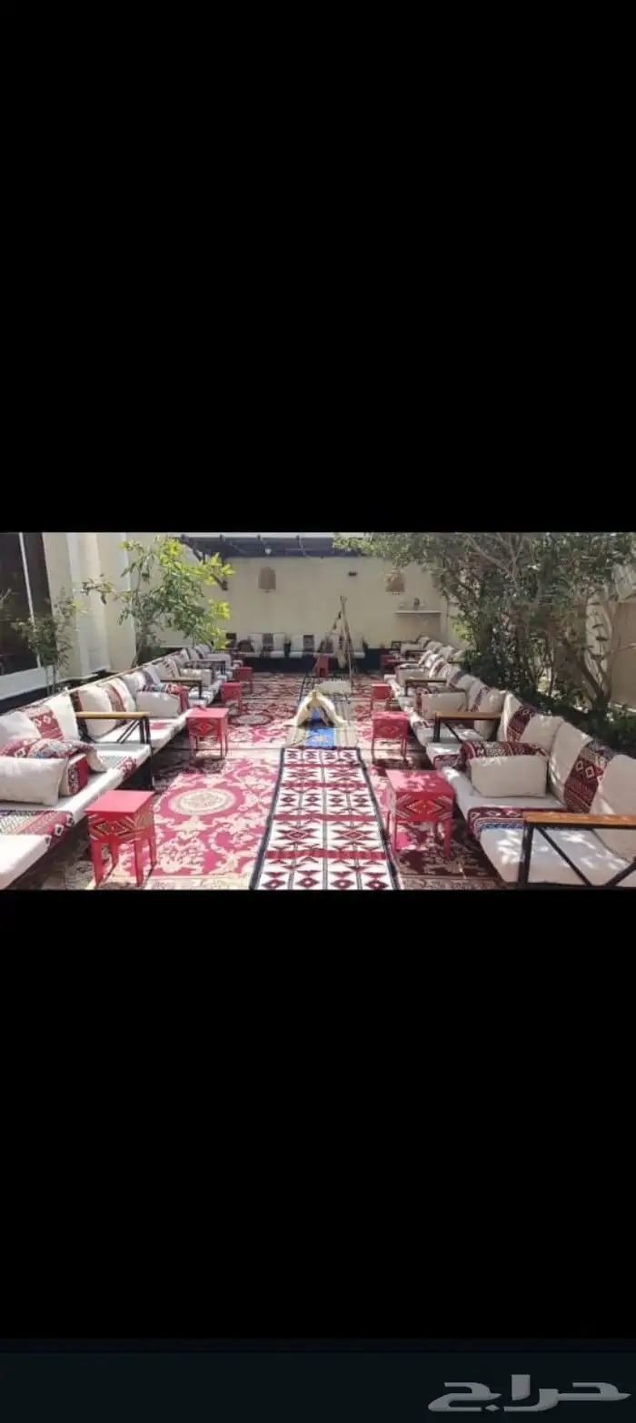 تاجير كنب وجلسات شعبيه وخيم شعبيه تاجير طاوله طعام بعنوانها 12