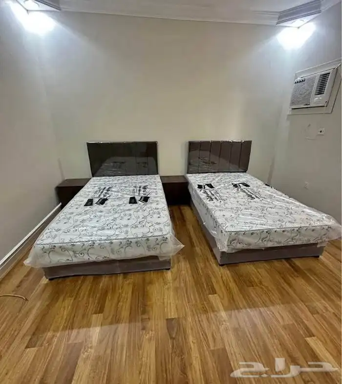 سرير نفر خشب قماش جلد 1