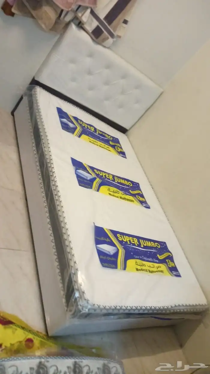 سرير قماش مخمل مراتب دولاب كمدينه سعر جمله 4