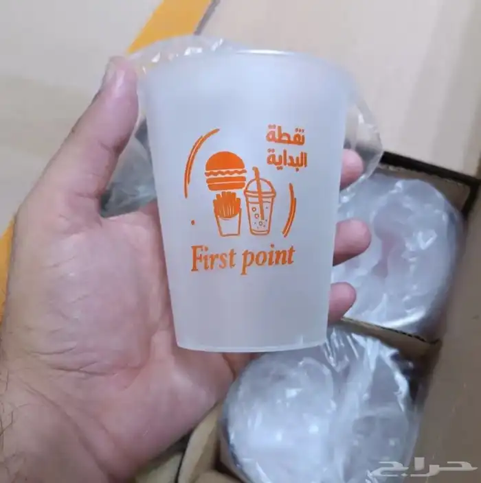 مطبعة طباعه اكواب ورقية جيك قهوة كاسات استكر شيت أكواب بلاست 1