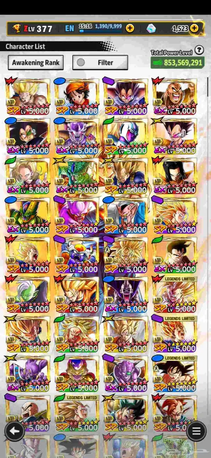 Dragon Ball Legends Account 0