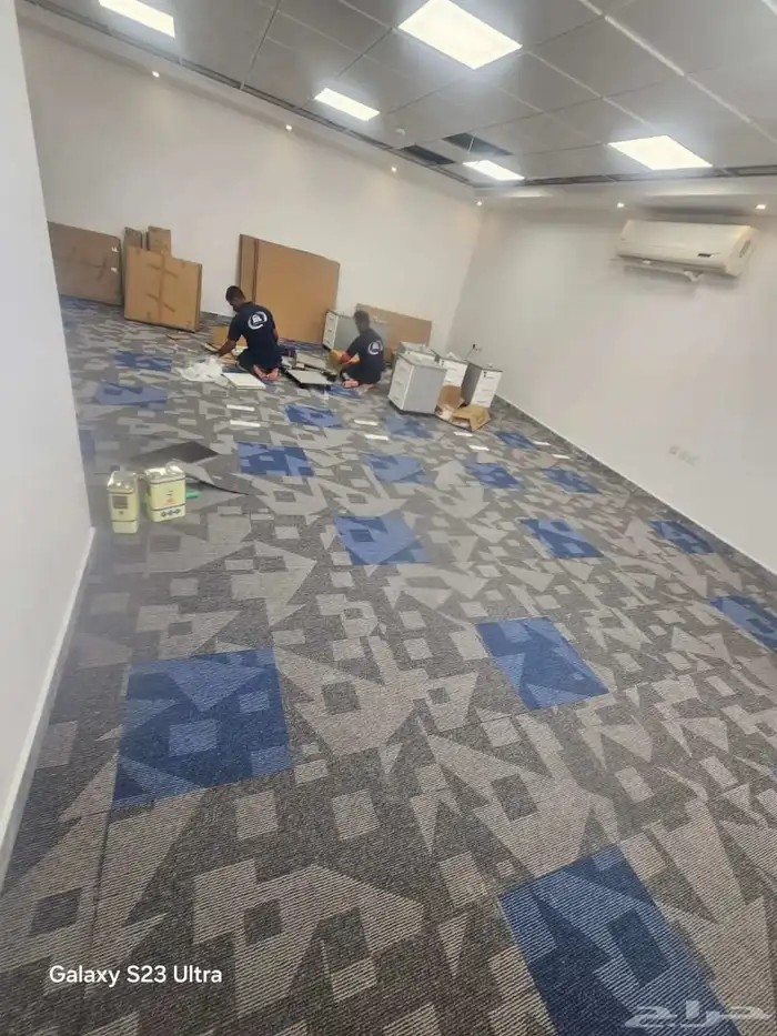 فرش مكاتب بلاط موكيت مكتبي مربعات للشركات والمؤسسات والمكاتب 3