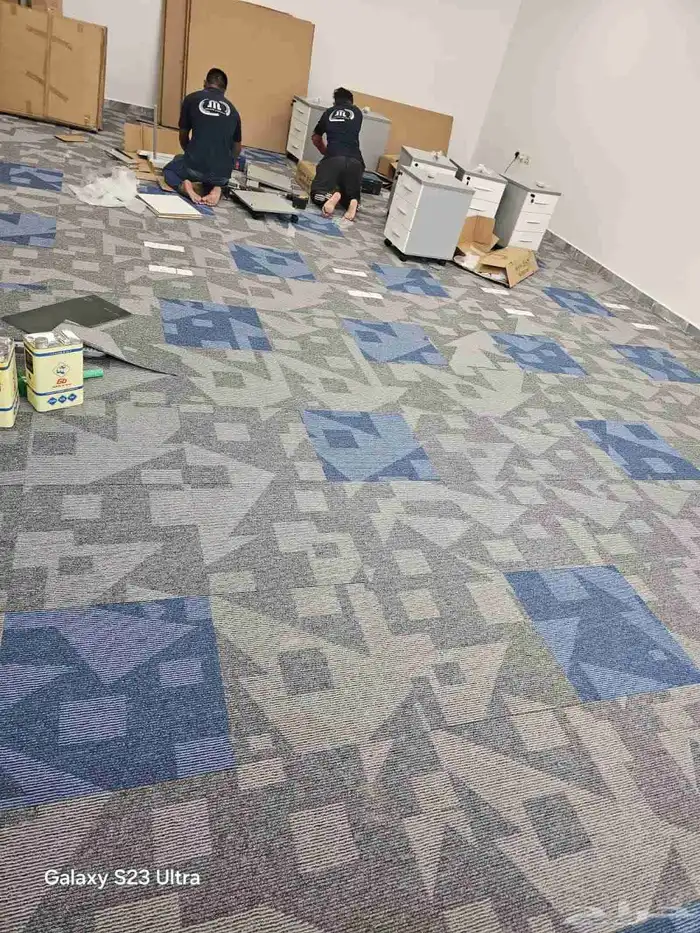 فرش مكاتب بلاط موكيت مكتبي مربعات للشركات والمؤسسات والمكاتب 2