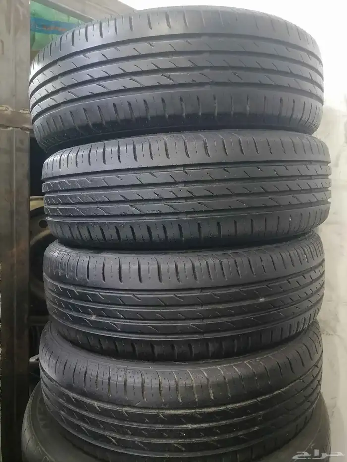 كفرات مستخدم نظيف كوري مقاس 185 65 15 اكسنت وسيارات كثيره 0