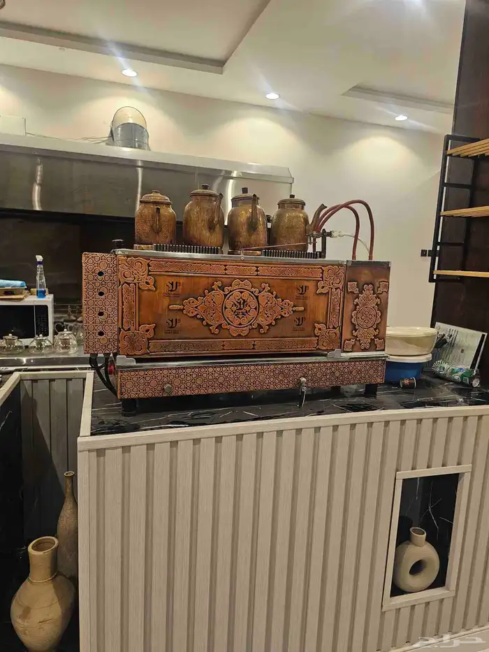 مكينه شاهي بخار نحاس الأصلي شبه الجديد 0