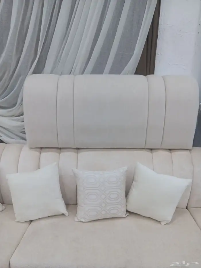 مكه تفصيل تنجيد كنب طقم مساند باطرمه ستارة ويفي 2