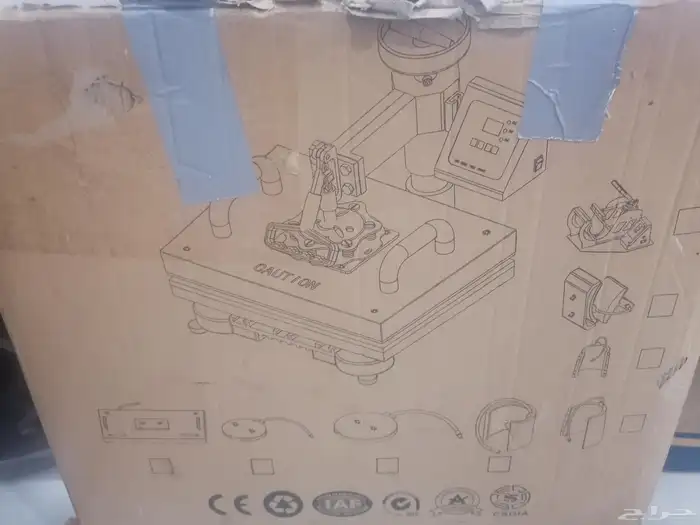 جهاز كبس طباعه حراريه و طابعه اديسون و جميع مستلزمات 0