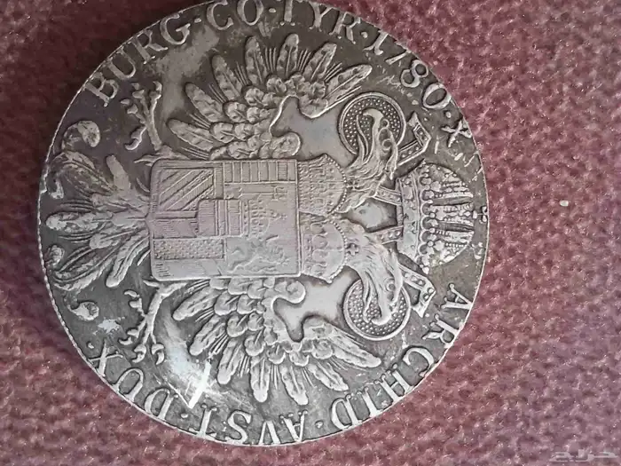 عملة قديمة من الفضه دولار ماريا تيريزا 1780 1