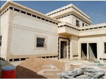 ديكورات خارجية اسمنتيه بطحاء الرياض بشكل الحجر 6