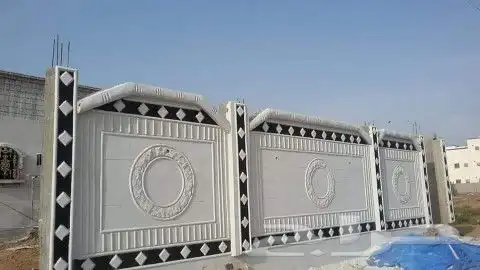 ديكورات خارجية اسمنتيه بطحاء الرياض بشكل الحجر 9