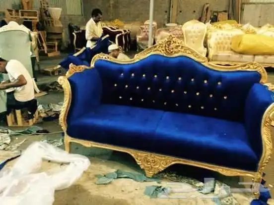 تفصيل كنب كلاسيكي مصري دمياطي زان أحمر 0