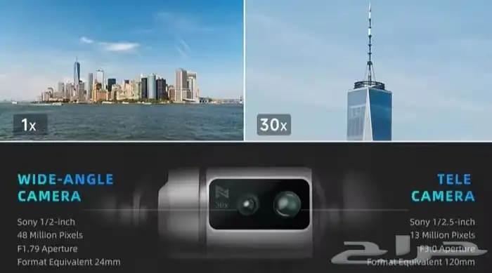 طائرة درون drone من شاومي موديل fimi x8se tele max 1