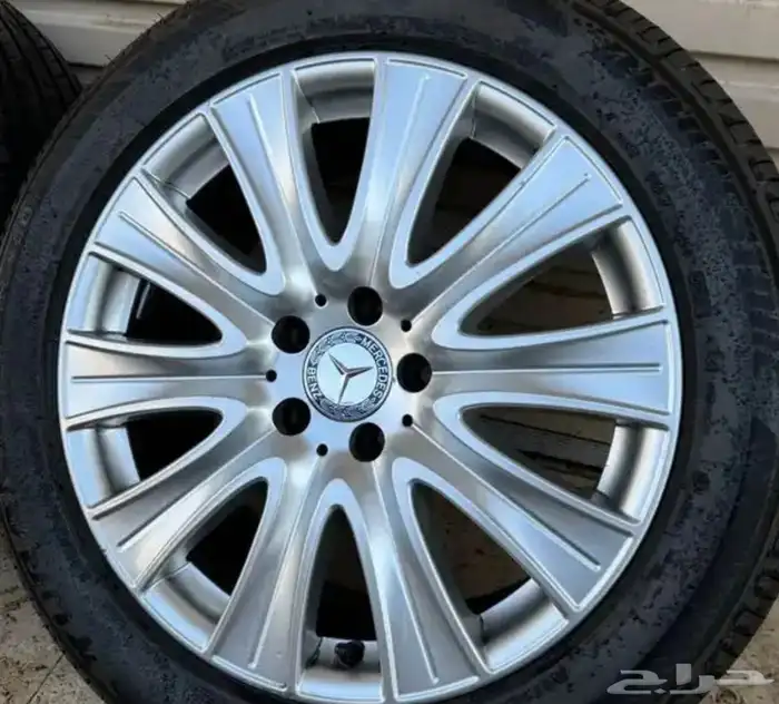 جنوط مرسيدس يخت S class 2016 مع كفرات نظيفه 0