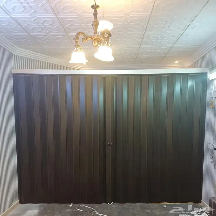 ابواب سحب سحاب سحابة جلد وبلاستيك كورديون 0