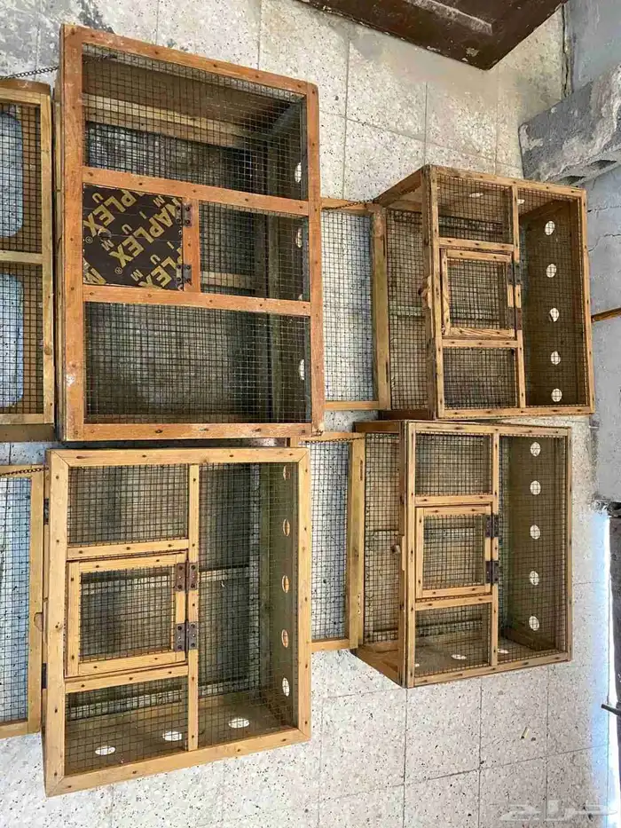 4 اقفاص تدريب حمام الزاجل مستخدم لكن نظيف ب 300 0