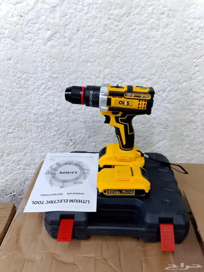 دريل شحن بطاريه 24فولت جديد 0