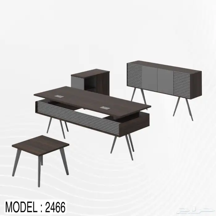 modern manager desk set and staff desks 0