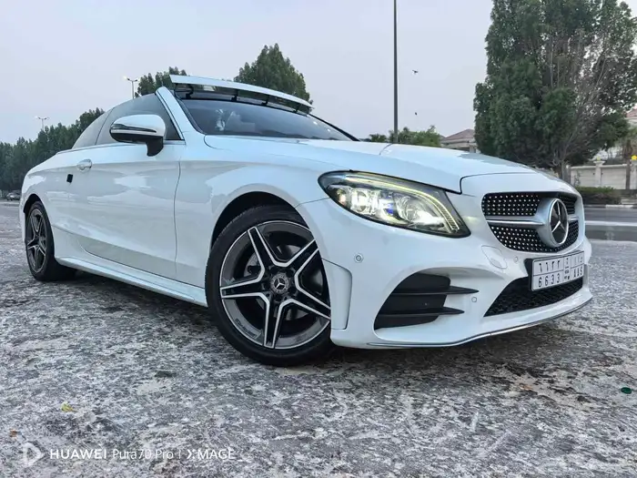 للبيع مرسيدس 2021 كشف احمر C200بحالة الوكاله 7