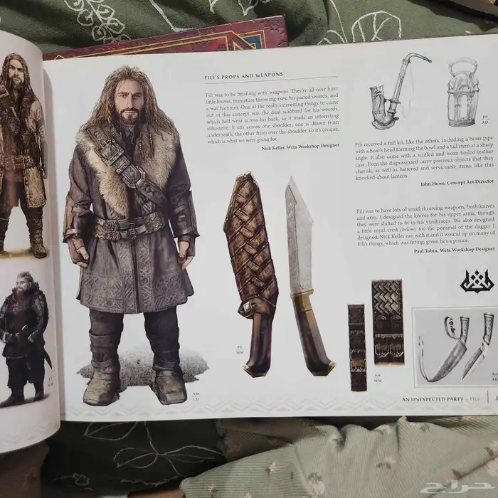 the hobbit art design books  trilogy. كتب رسم. 2