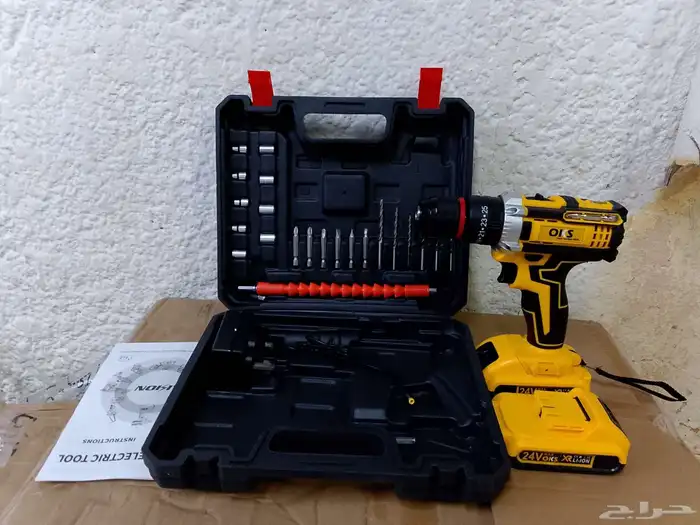 دريل شحن بطاريه 24فولت جديد 2