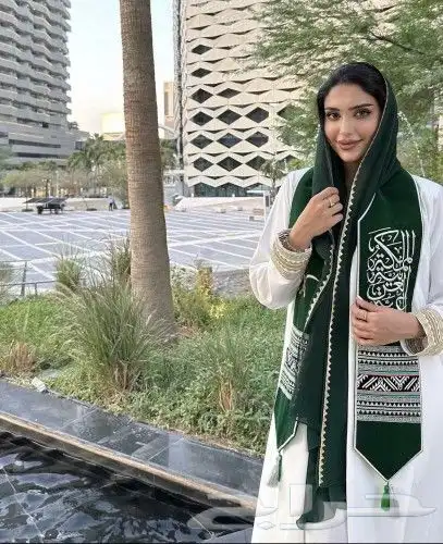 وشاح السعودية سيفين و نخلة - اخضر 7