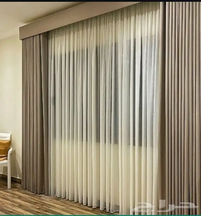 Modern wavy curtains in Riyadh free installation and delive 2