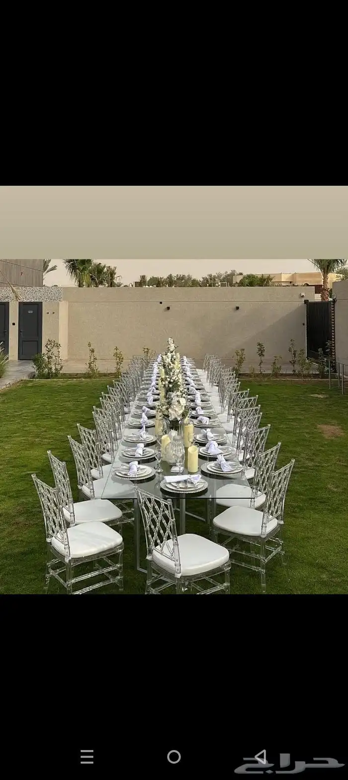 تاجير كراسي طاولات خيم 5