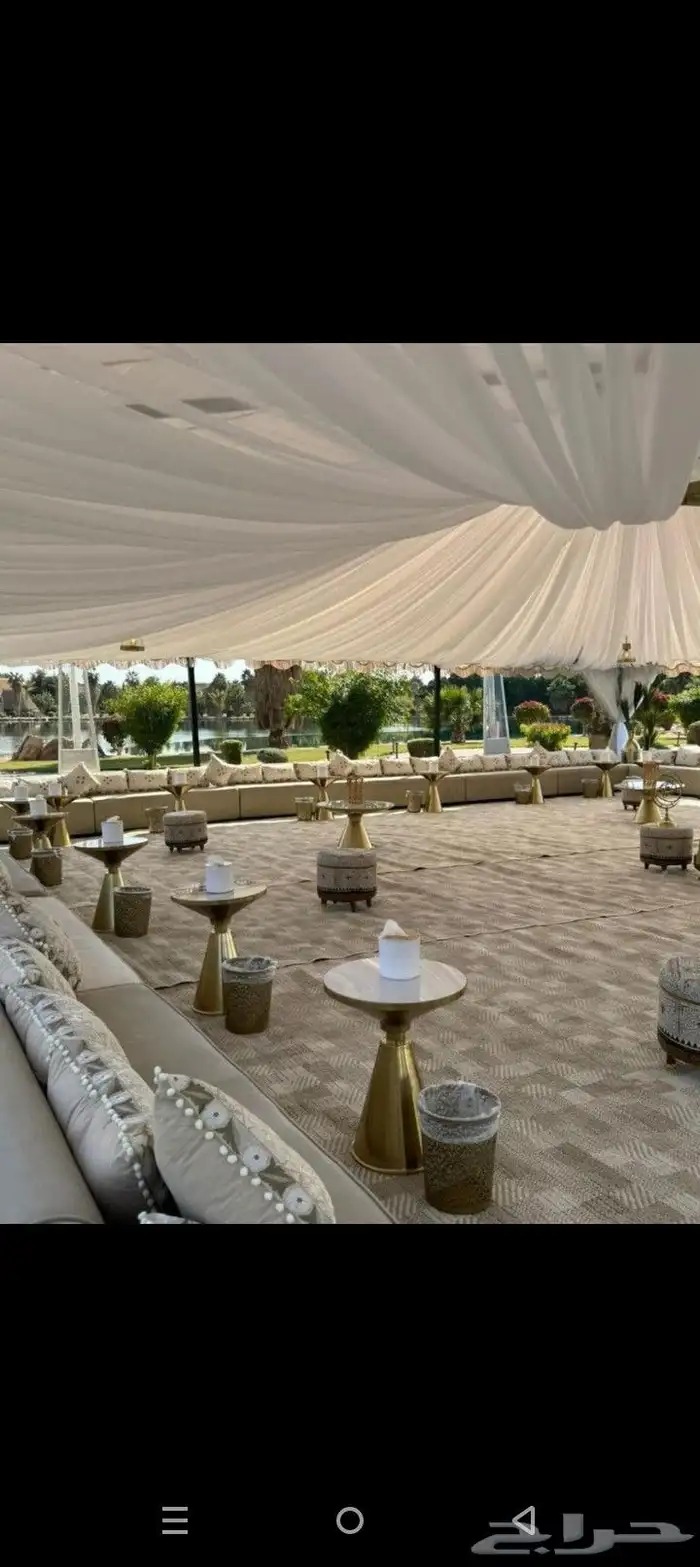 تاجير كراسي طاولات خيم 2