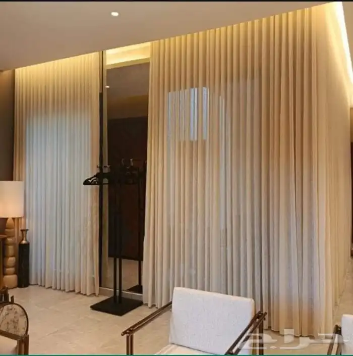 Modern wavy curtains in Riyadh free installation and delive 1